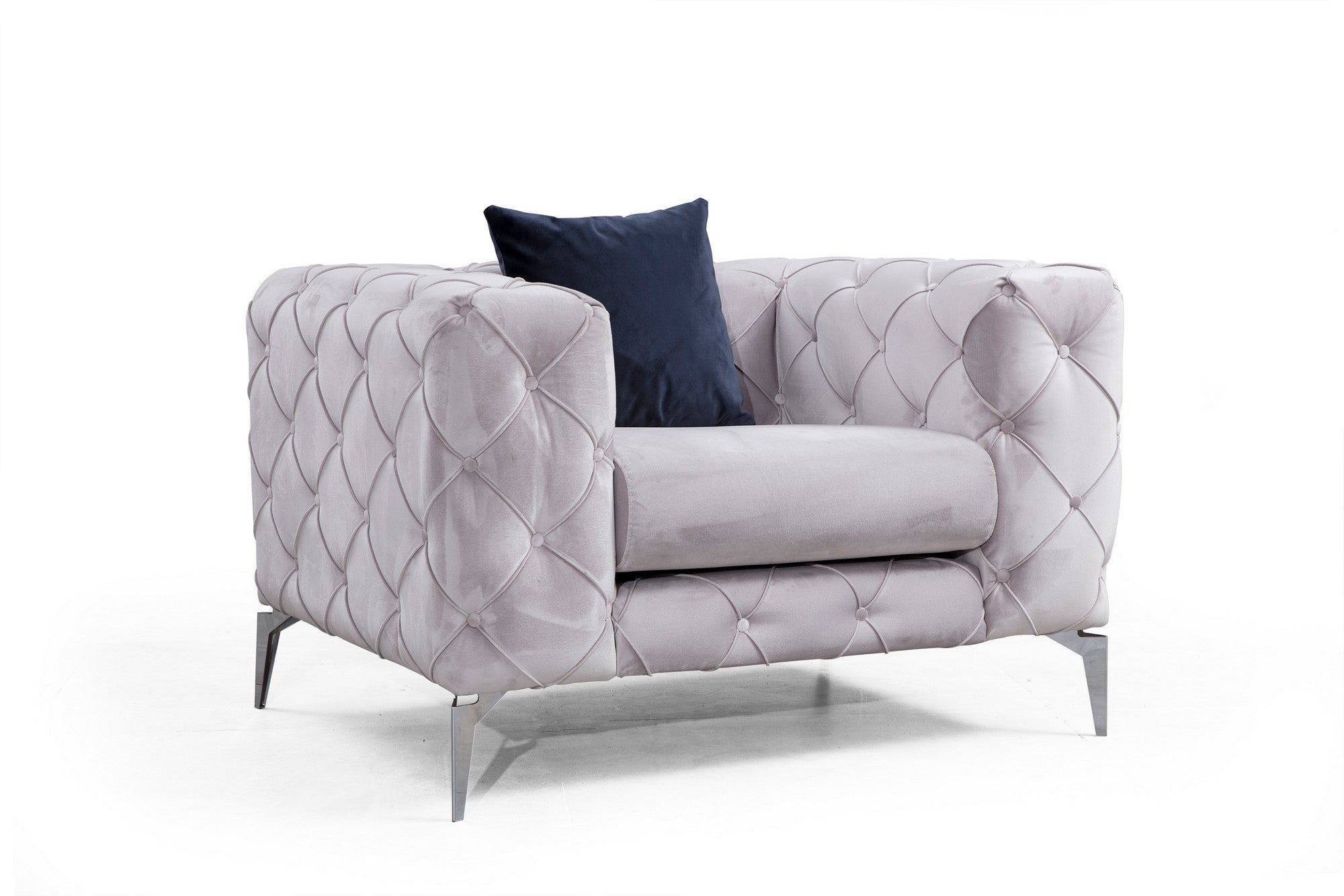 Figure It Out Furniture Como 1 Seater - Light Grey