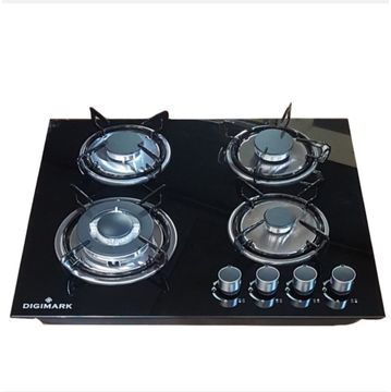 Modern Kitchen Digimark Glass Top Gas Stove - 4 Burner (51x59cm)