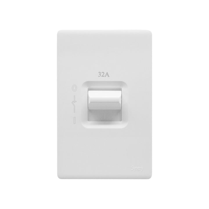 SYNERJI ISOLATOR DECO 4X2 32AMP 2-POLE - White