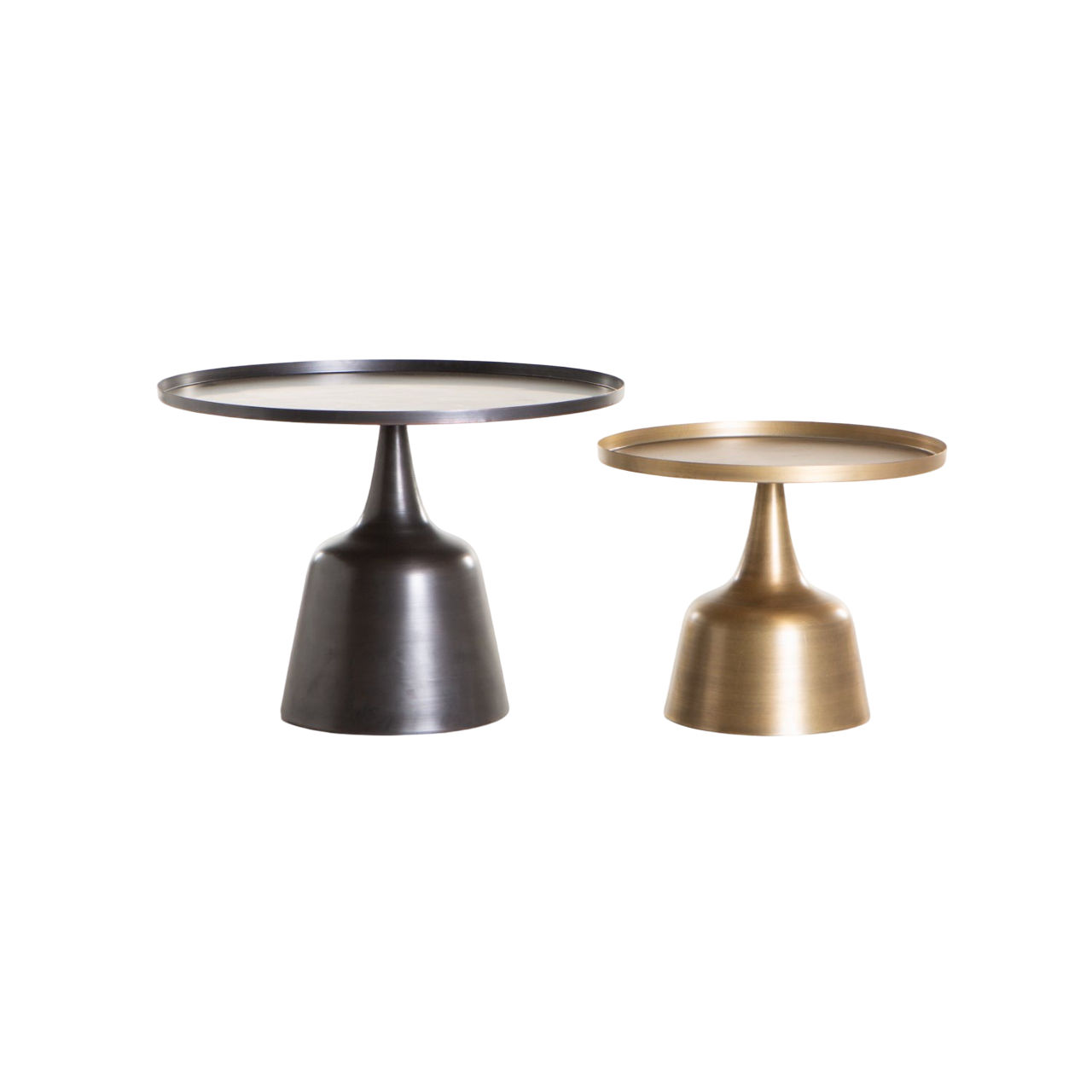 Vividitto - Britt Set Of 2 Tables- Bronze/Brass Antique