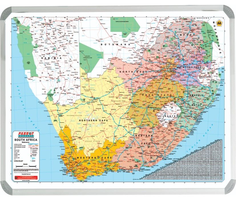 South African AA Map (1200*900mm)