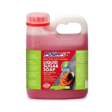 Powafix - Sugar Soap Liquid 1L - 8 Pack