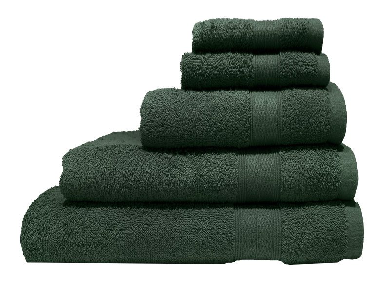 Bunty's Plush 450 GSM - Towel Sets - 05 Piece Set - Hunter Green
