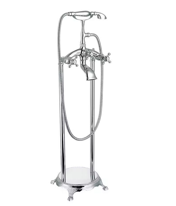 FLOOR MOUNTED BATH MIXER VICTORIA - CHROME