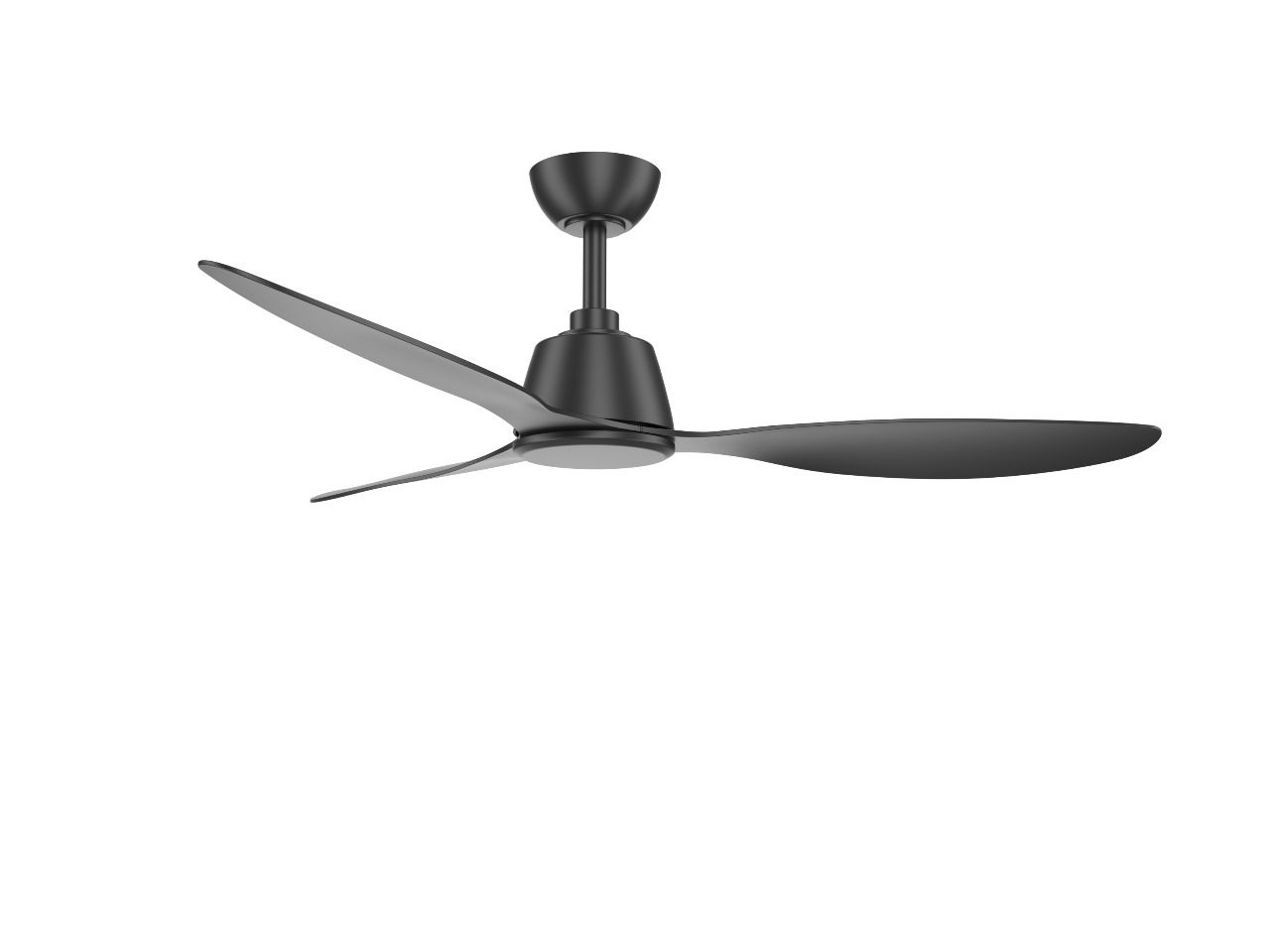 Solent Coastal Breeze 1232mm Sweep 3 Blade Smart fan with Infra-red Remote Control - Black