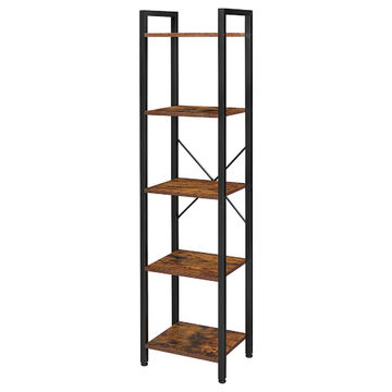 5-Tier Wooden Bookcase – Freestanding Bookshelf for Storage & Display