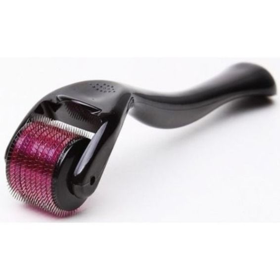 540 Titanium Microneedle Derma Roller 0.5mm - Black & Purple