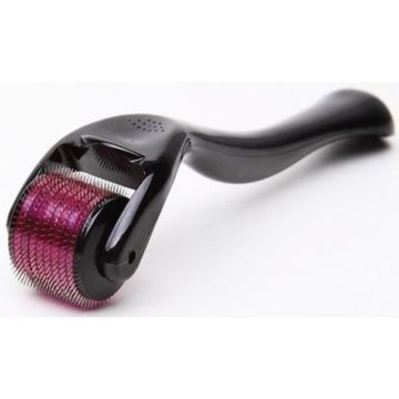 540 Titanium Microneedle Derma Roller 0.5mm - Black & Purple