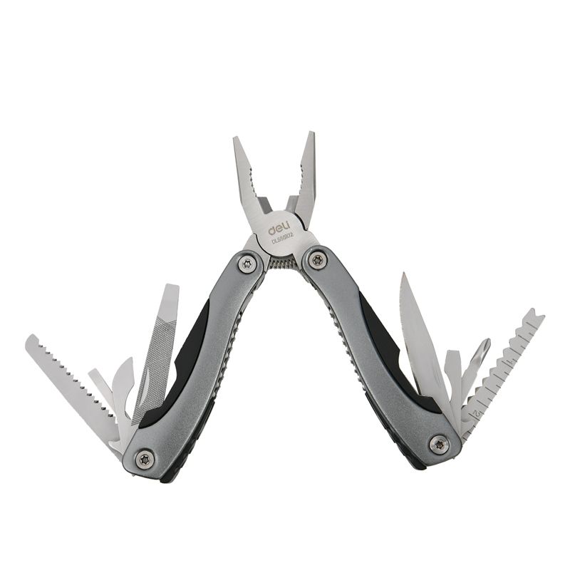 Deli Foldable Multi-Tool Plier 15in1 Grey