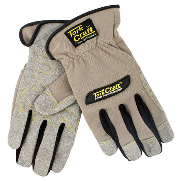 Mechanics Glove Medium Synthetic Leather Palm Spandex Back