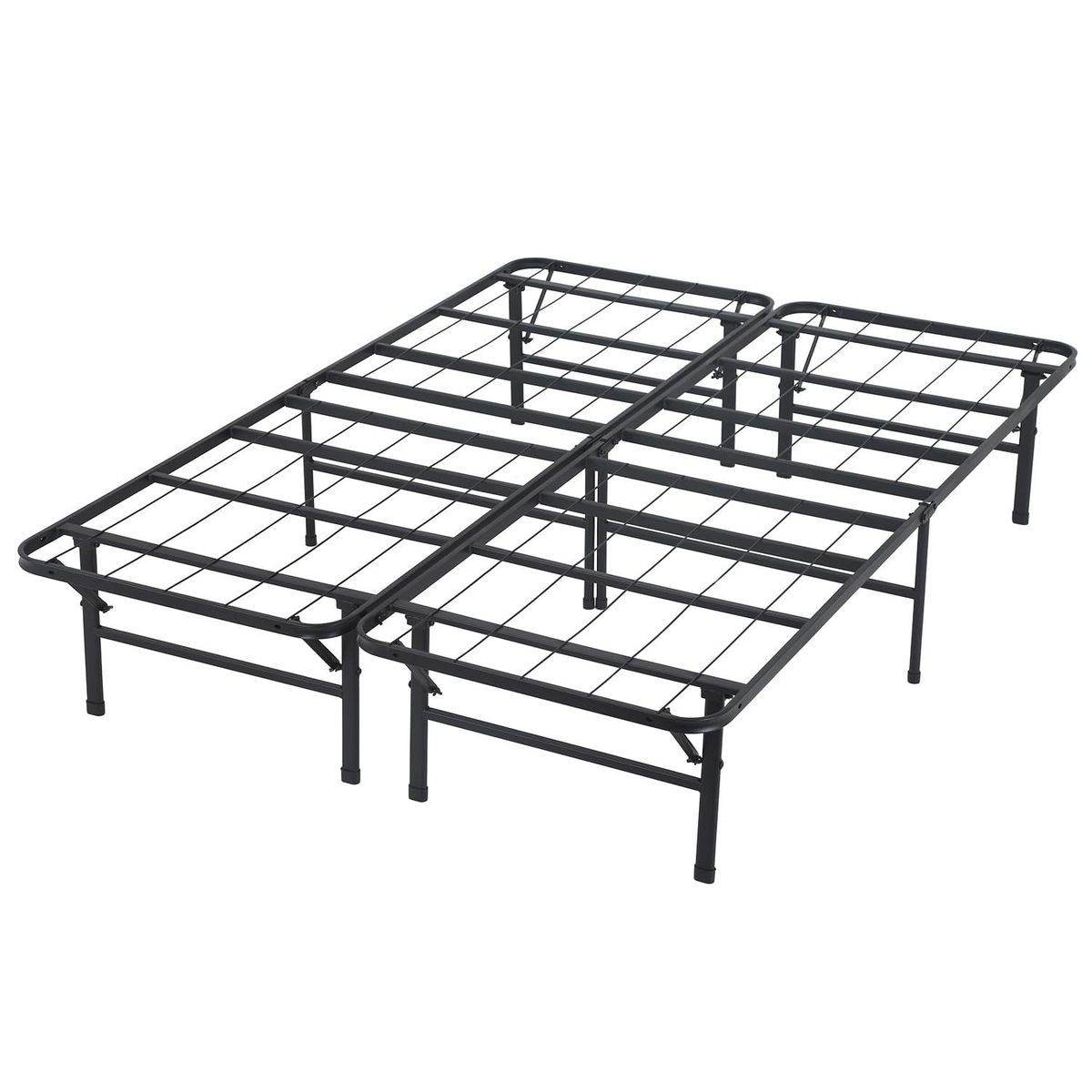 HOMEPOLA easy assemble, sturdy&durable foldable metal bed frame Queen size