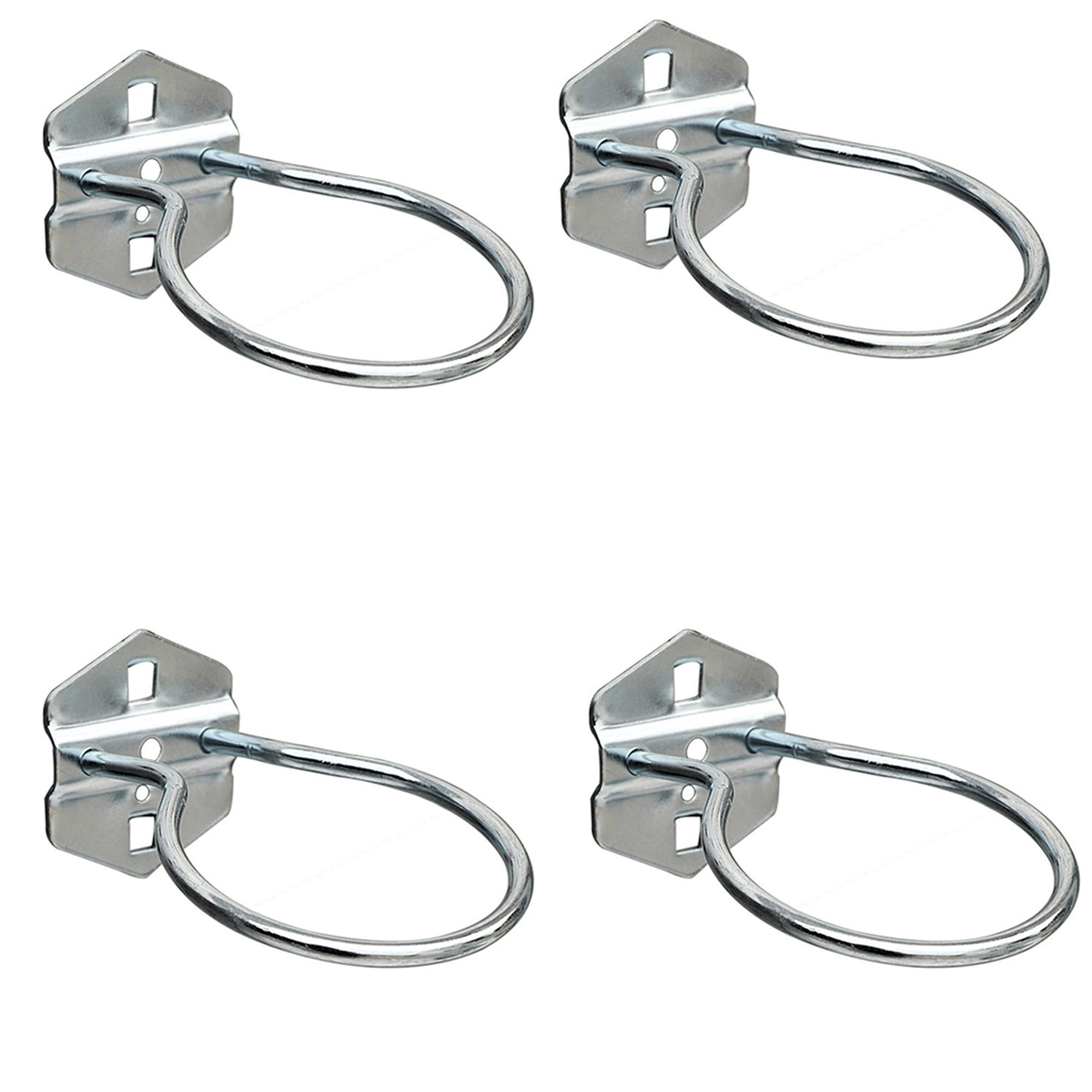 Heartdeco Steel Pegboard Accessories - 4Pcs Loop Ring Hook