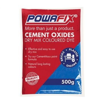 PowaFix - Powder Oxide - Cement Colouring - Blue - 500g - Bulk Pack of 10