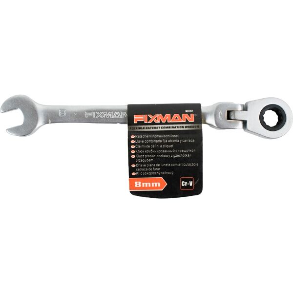 Fixman Flexible Ratchet Combination Wrench 8Mm