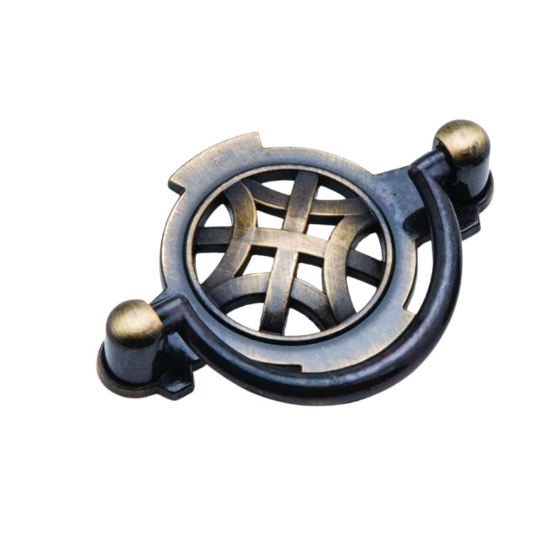 Weave Drop Handle, Antique Brass, 64mm