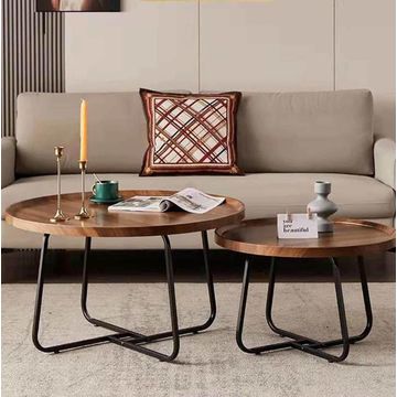 IG Furn-  Homestead Round Coffee Table Brown