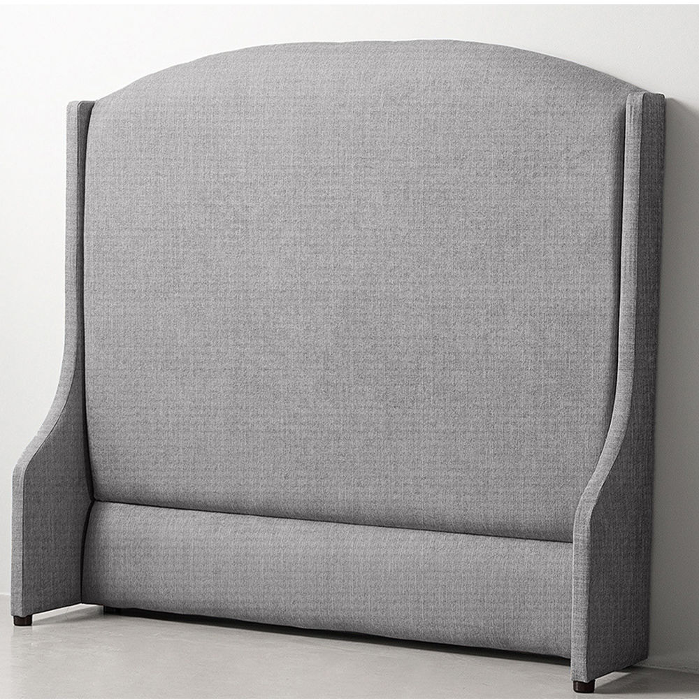 Cambri Wingback Headboard King Greyscale