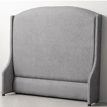 Cambri Wingback Headboard King Greyscale