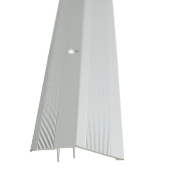Aluminium Reducer Strip Silver Drilled 2500 x 43 Aluminium Door Strip