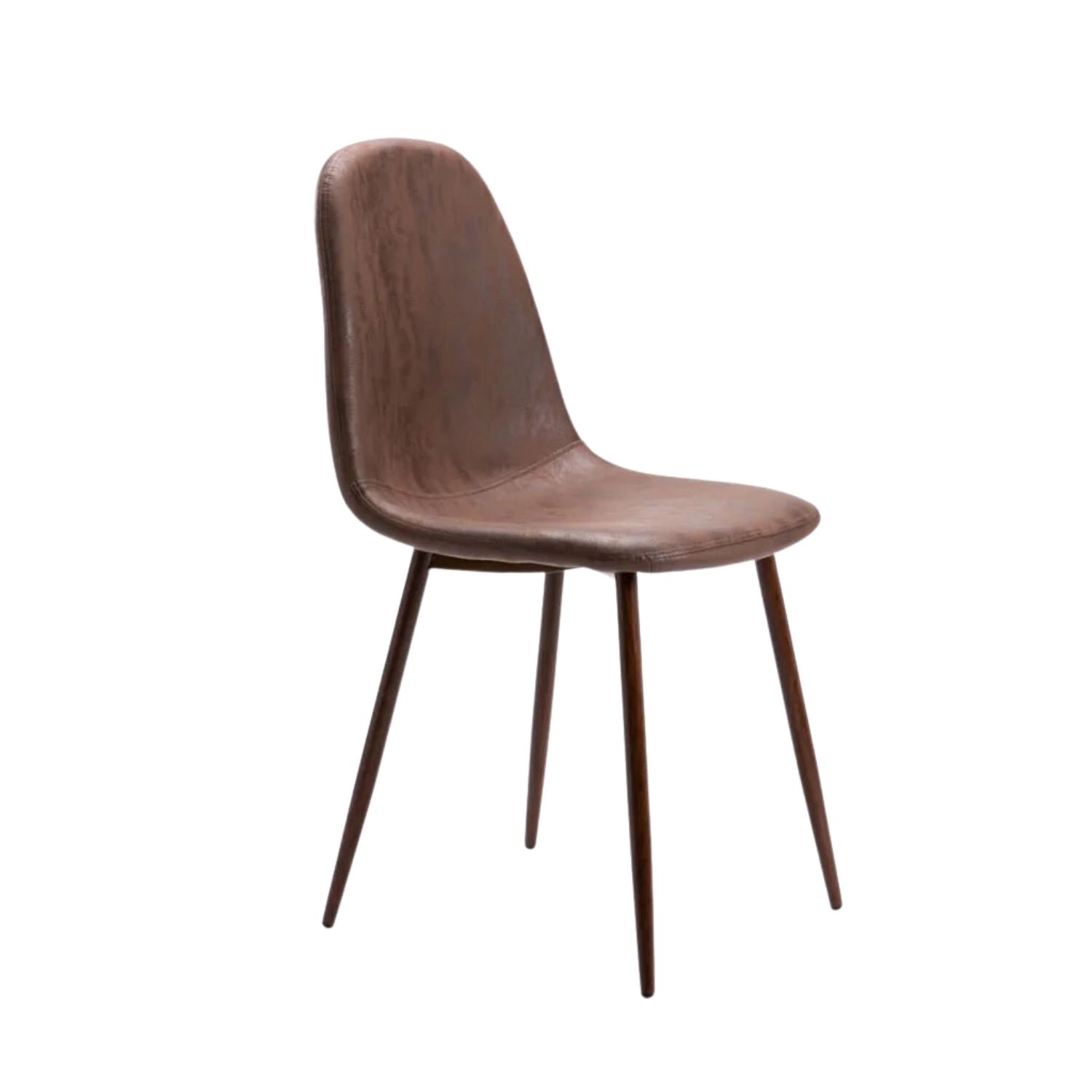 Fabric Upholstered Dining Chair with Metal Legs