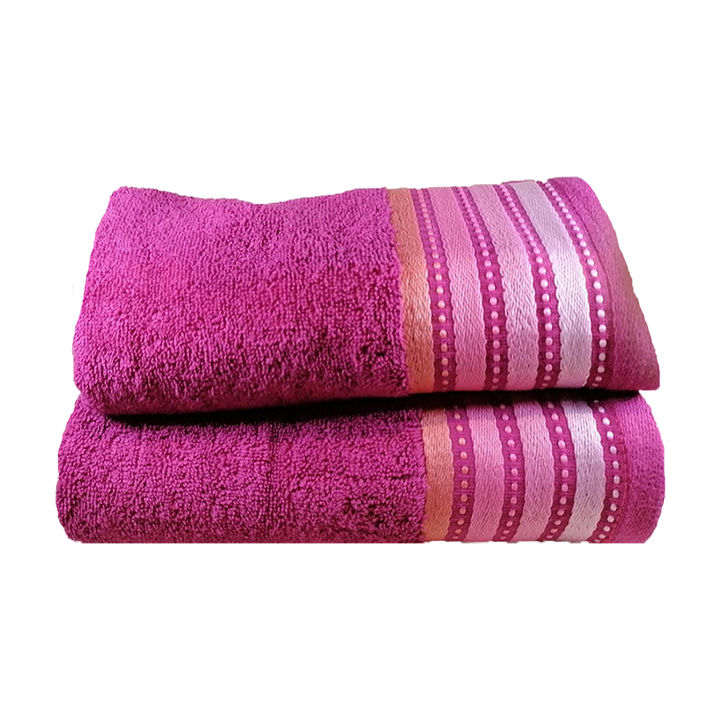 Royal Turkish Collection 450gsm 100 Cotton Bath Towel Cerise Pack