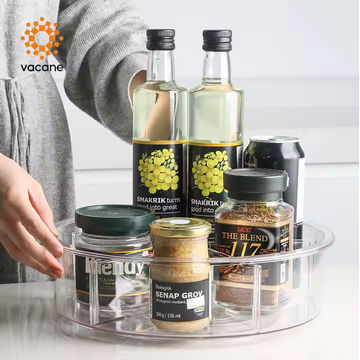 Lazy Susan Storage Turntable With Dividers 9cm