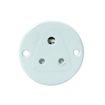ACDC - 5A 3-Pin Socket Flush Mount Round