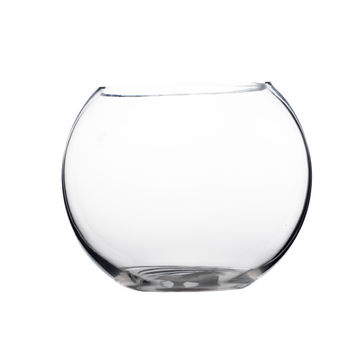 Glass Rose Bowl 18Cm