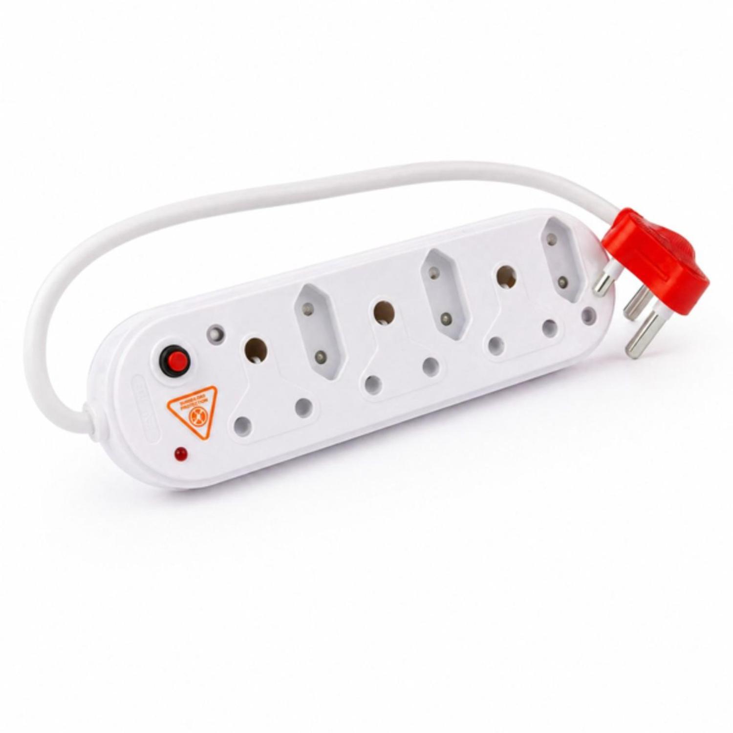Electrosense 6-Way Multiplug with Surge & Overload Protection