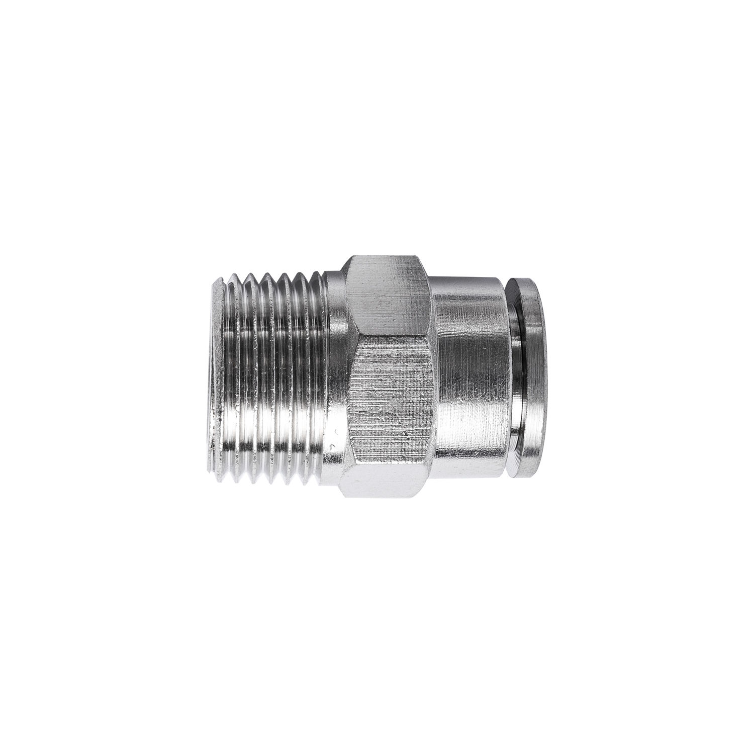 Metal Pu Fitting Straight 10Mm X 3/8" M