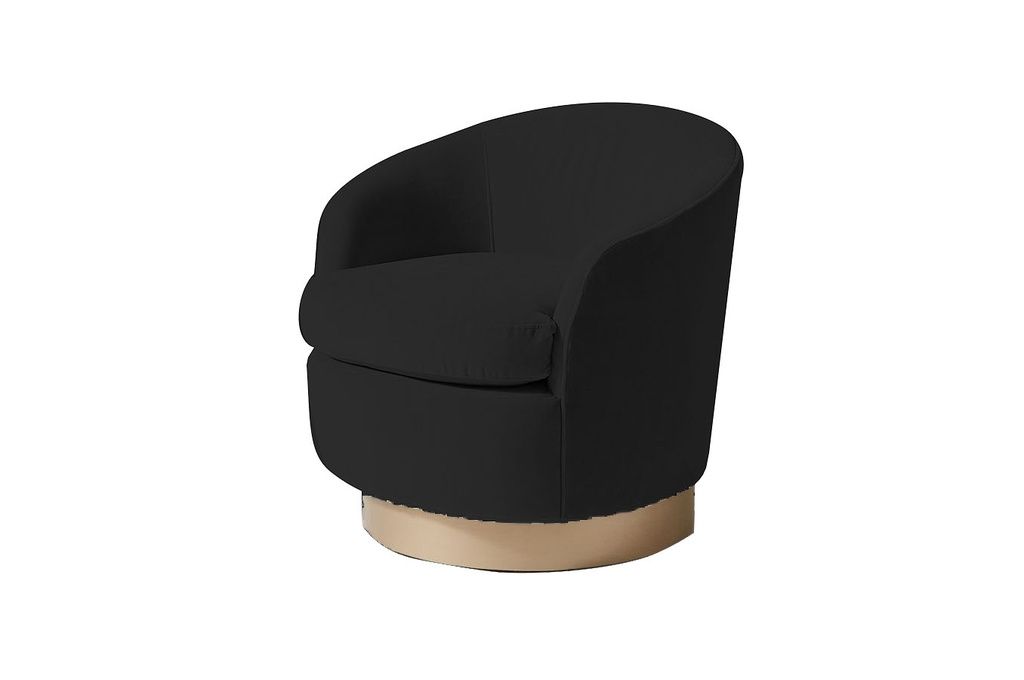 Regal Swivel Sofa Chair Gold Legs