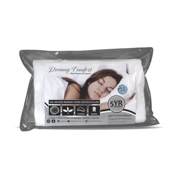 Gel Infused memory Foam Pillow-Contour