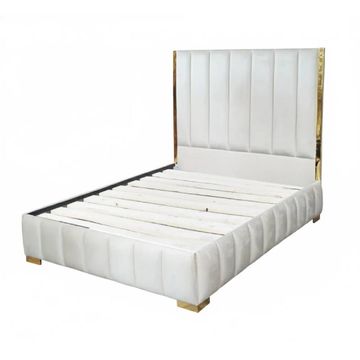 Nu Dekor - Aemilia Bed Base & Headboard - Single - Cream