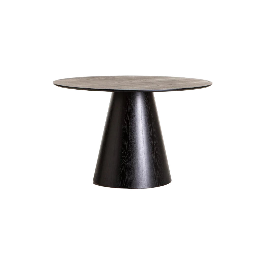 Vividitto - Tobby  120cm Round Dining  Table - Black