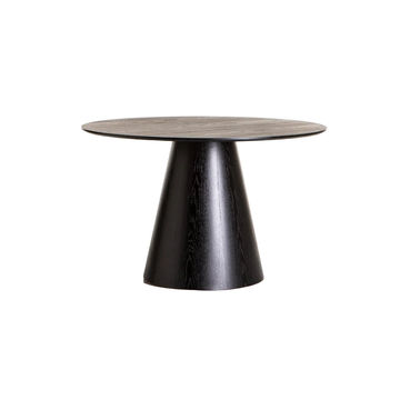 Vividitto - Tobby  120cm Round Dining  Table - Black