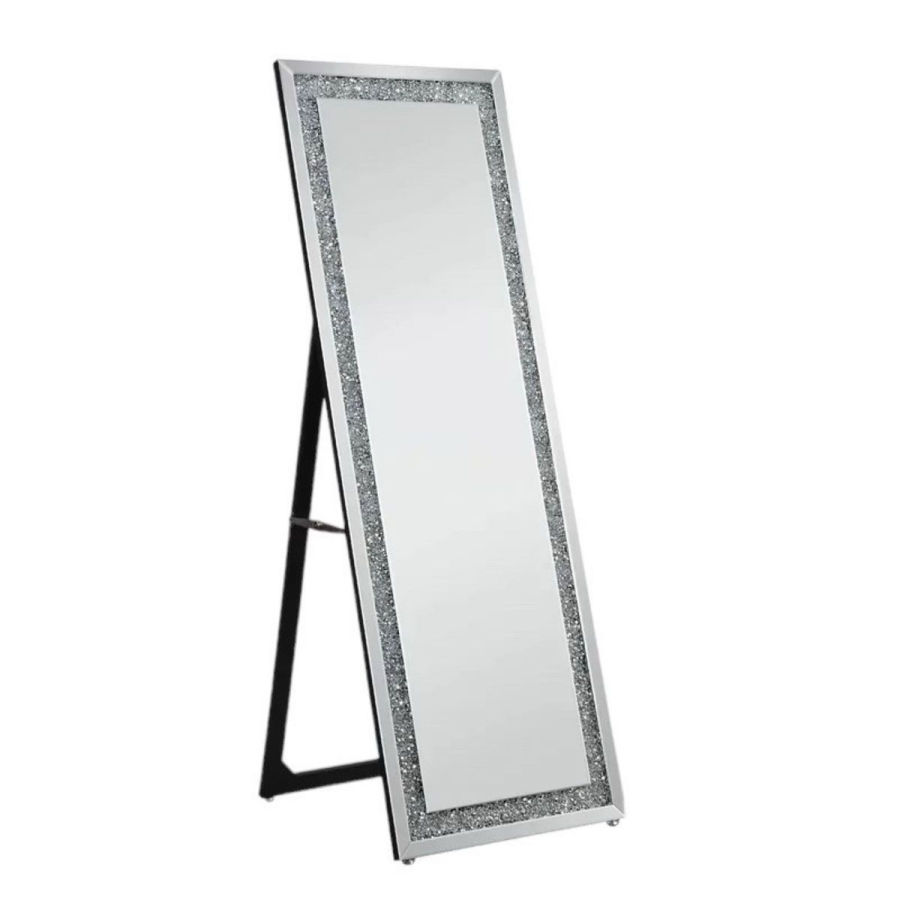 237 Full-Length Stand Mirror 160 cm x 60 cm Crush Diamond Mirror