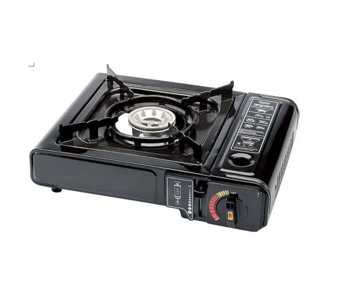 Happy Home Portable Gas Stove (Optional 4 x Butane Canisters)