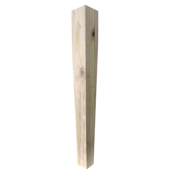Wooden table leg taper medium H750x90x90mm woodturner
