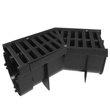 Co-Drain Channel Kit 135 Deg Bend - Black - 2 Pack