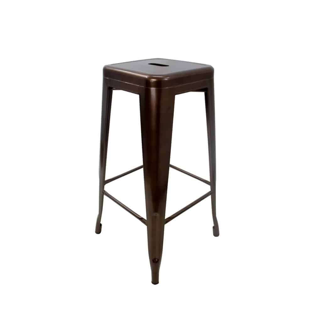 Vividitto - Tolix Bar Chair Brush Finish Without Back - Copper