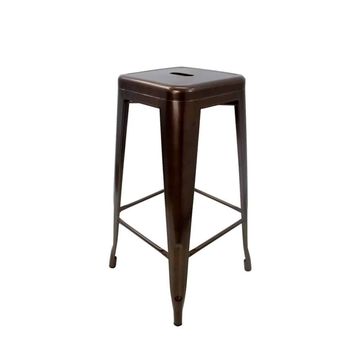 Vividitto - Tolix Bar Chair Brush Finish Without Back - Copper
