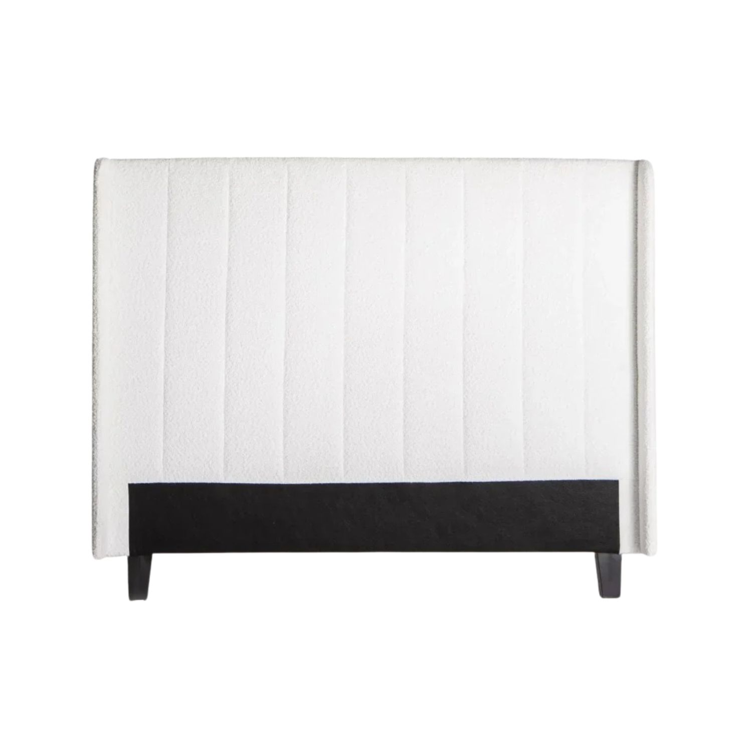Boucle Upholstered Vertical Channel Headboard - King