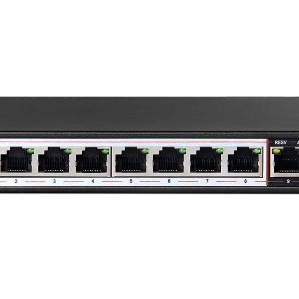 Scoop 10 Port Gigabit Ethernet Switch With 8 Ai Poe And 2 Uplink Ports