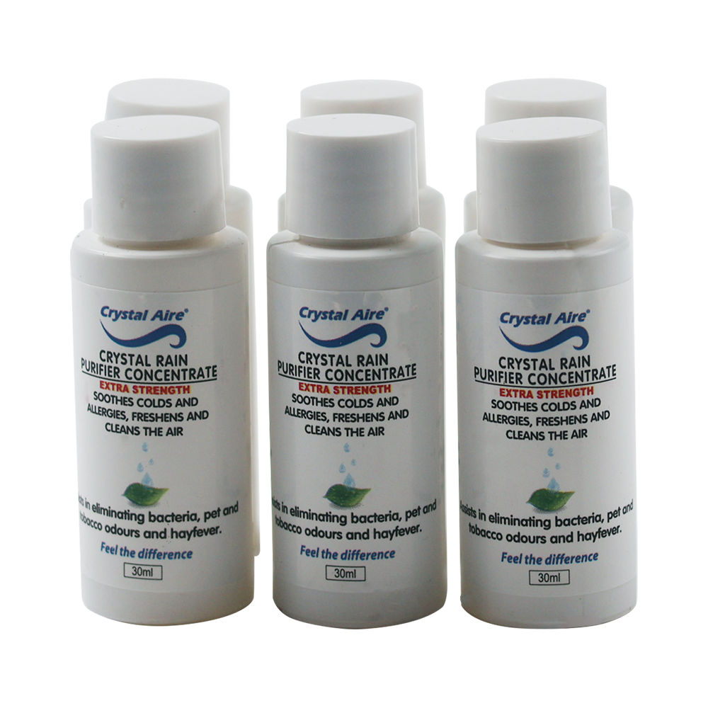 Crystal Aire Crystal Rain Air Purifier Concentrate 6 Pack- 30ml Each