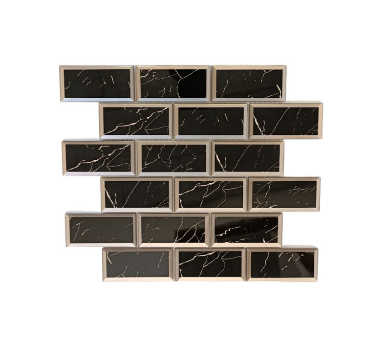 Mosaic Glass - Metro Obsidian - 300x300 (per sheet)