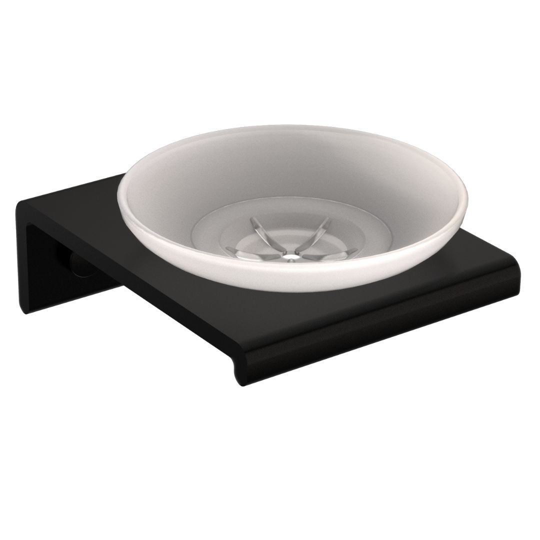 AURA MATT BLACK - SOAP DISH