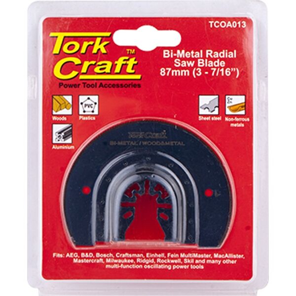 Quick Change Radial Saw Blade 87Mm(3-7/16") M42