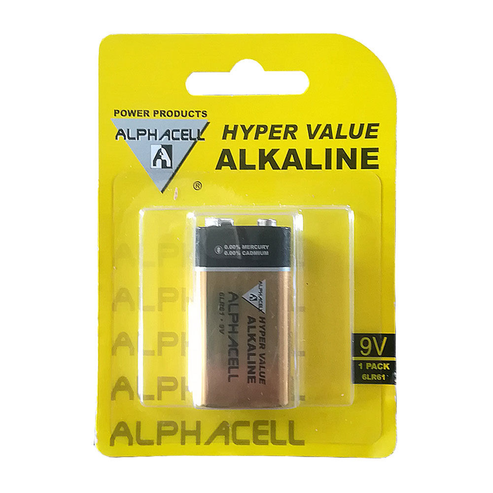 Alkaline HYPERVALUE 9v 1pc Carded