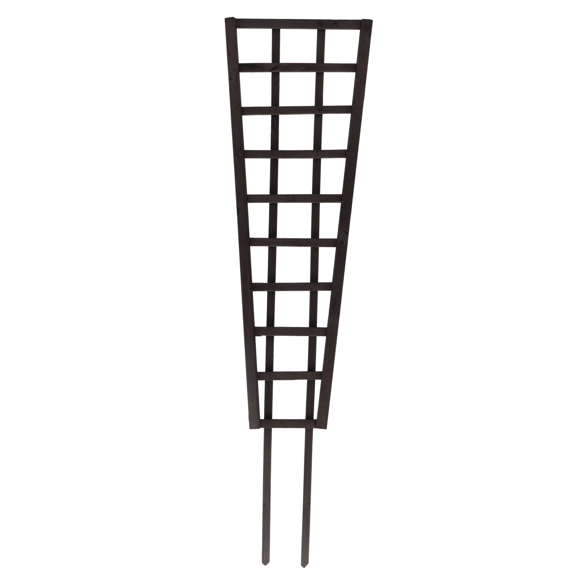 Wooden Pot Trellis Angled 140 x 40cm Black