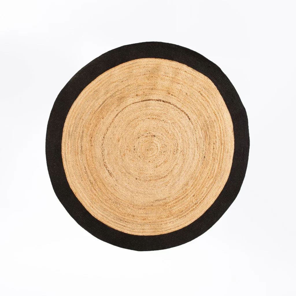 Ria Round Jute Rug – Natural Braided Floor Mat | Eco-Friendly Area Rug for Living Room or Bedroom